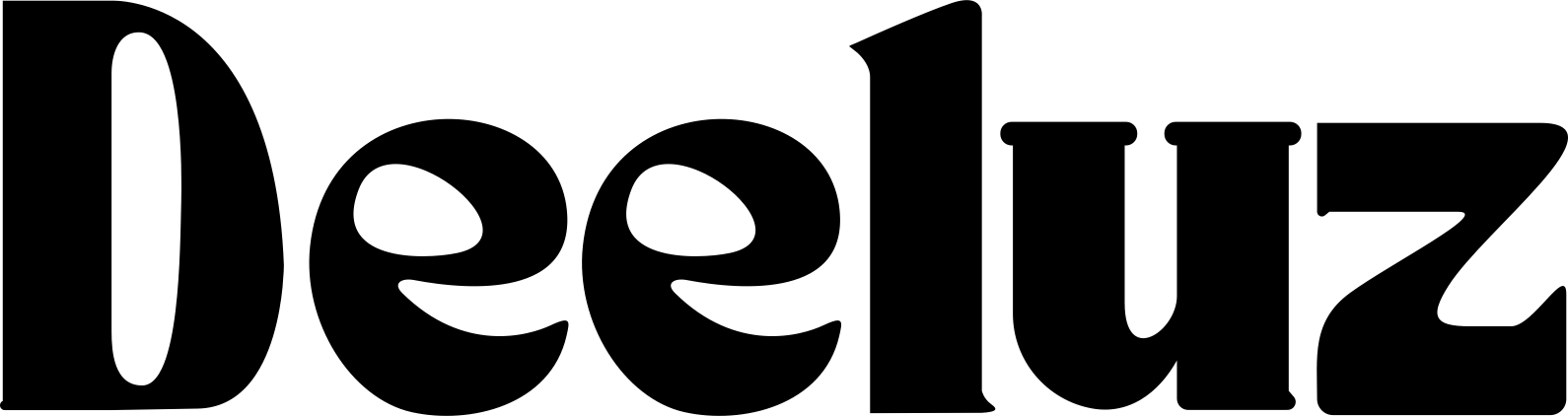 Deeluz Scents Logo - Black